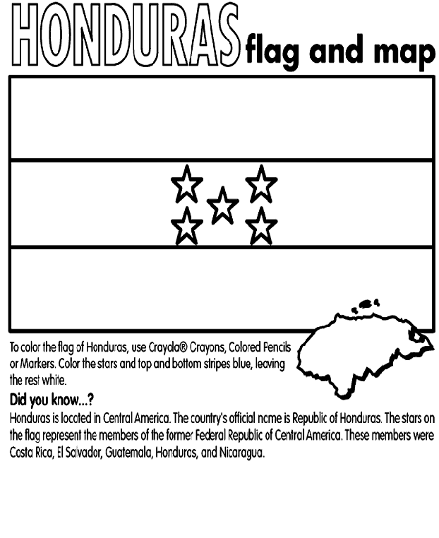 Honduras Coloring Page