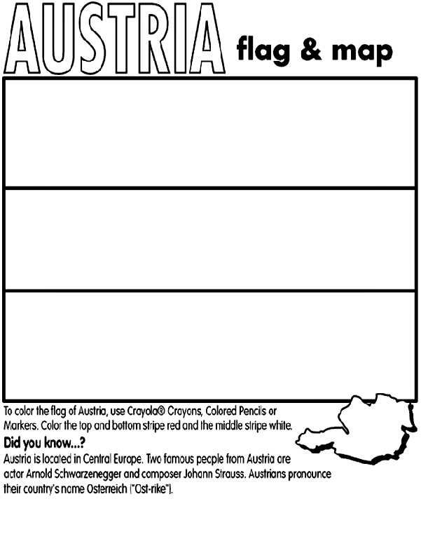 Austria Coloring Page | crayola.com