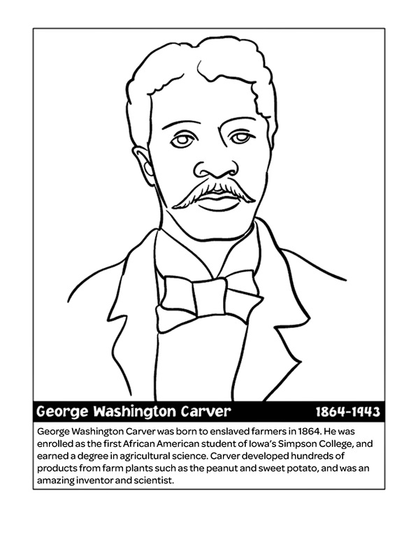 George Washington Carver Coloring Page George Washington Carver Coloring Page crayolacom