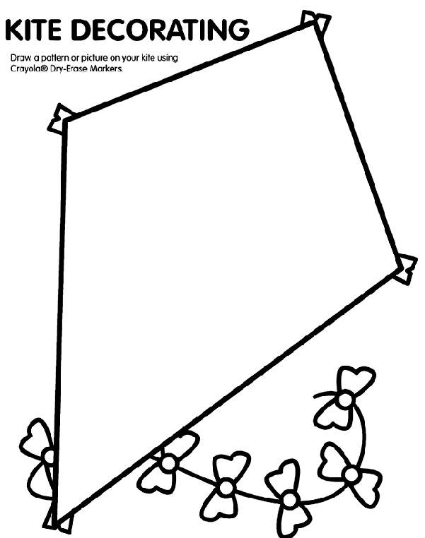 Kite Coloring Page