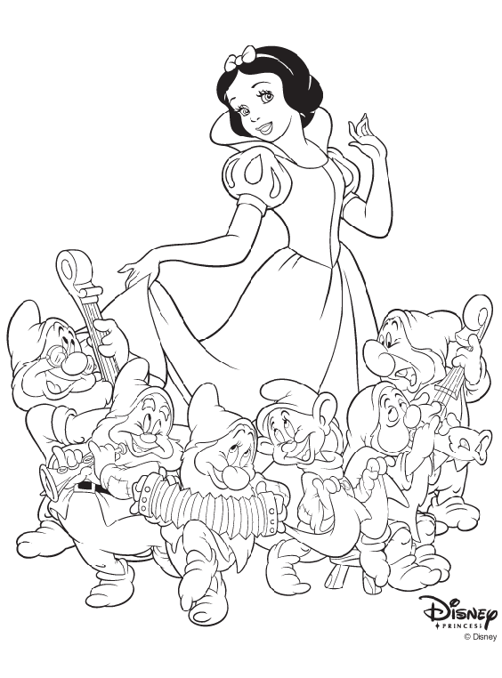 Snowy Coloring Pages Disney Princess Snow White Coloring Page crayolacom