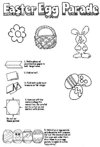 Easter Egg Parade coloring page
