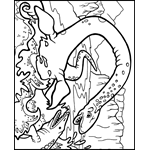 plesiosaurus coloring page