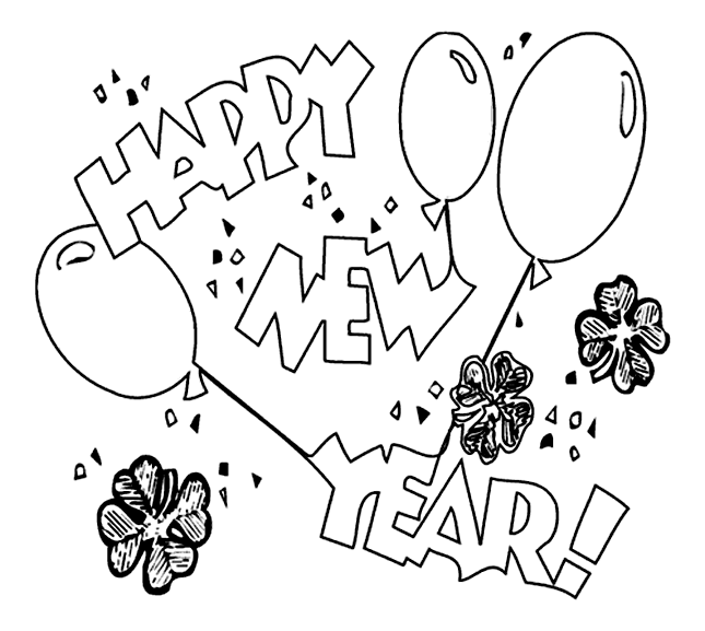 disney new years eve coloring pages - photo #9