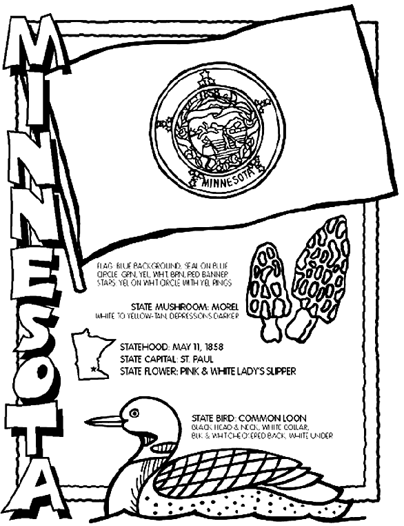 Minnesota Coloring Page