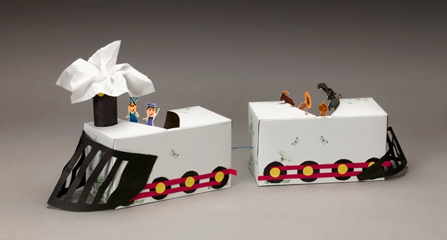 Tissue-Box Train craft