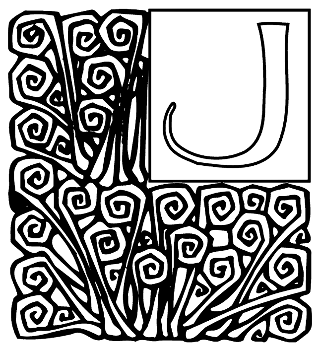 Alphabet Garden J Coloring Page | crayola.com