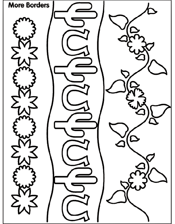 page border coloring pages - photo #16