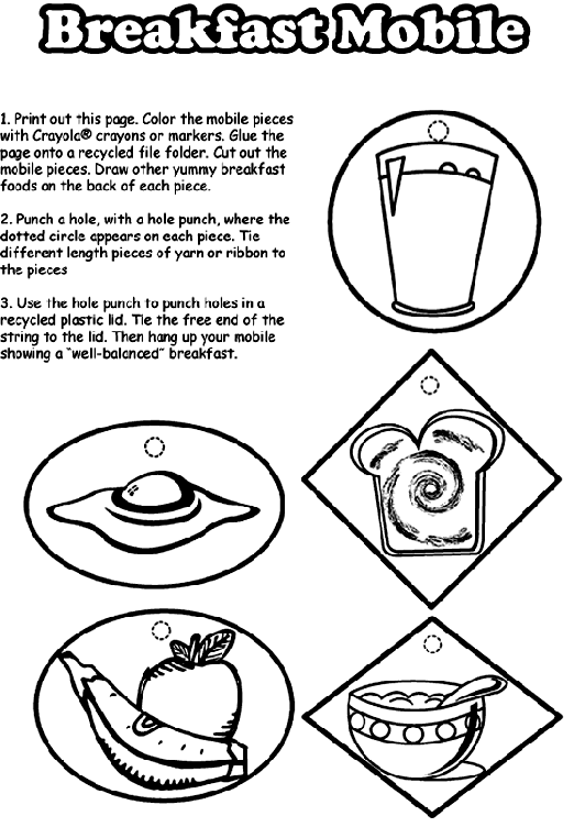 Breakfast Food Coloring Pages Breakfast Maze Coloring Page crayolacom