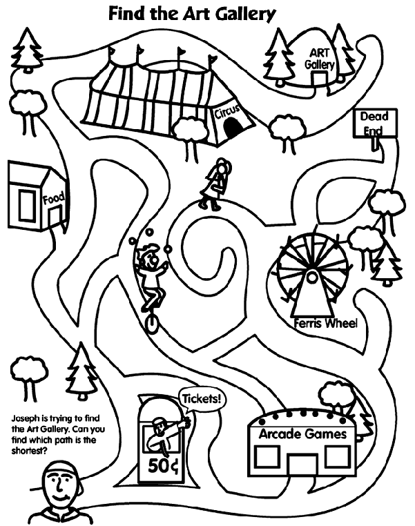 valentine day mazes coloring pages - photo #32