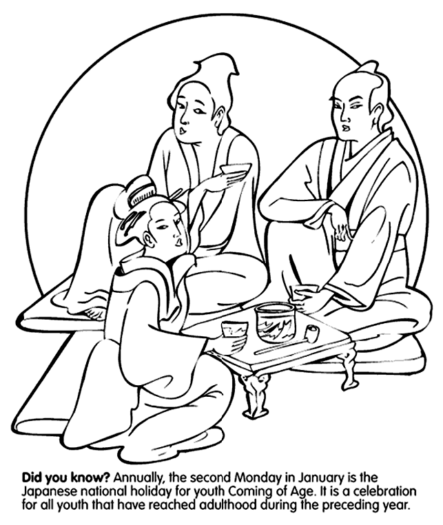 japan people coloring pages - photo #26