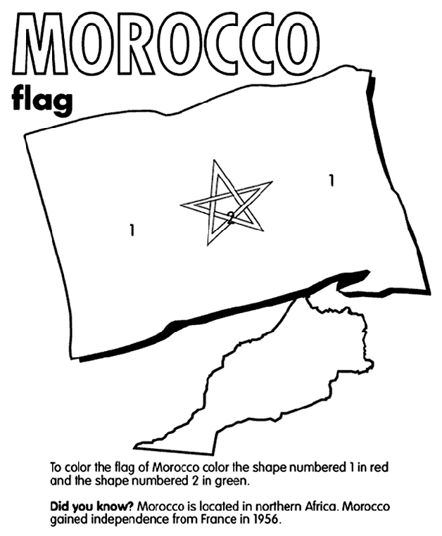Morocco Coloring Page | crayola.com