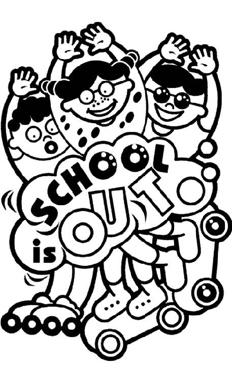 schools out coloring pages imagination - photo #9
