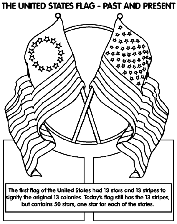Coloring Sheet United States Flag Coloring Page The United States of America Flag Coloring Page crayolacom
