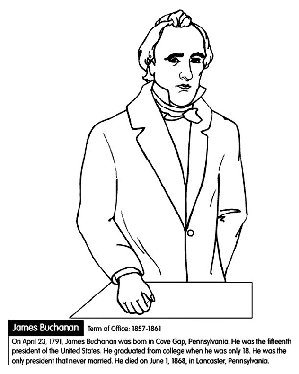 james buchanan coloring pages - photo #4