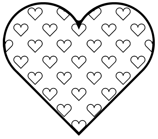 zebra print heart coloring pages - photo #44