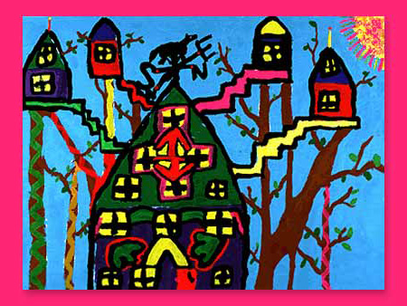 Crayola Coloring Sheets on Family Tree House   Crayola Com