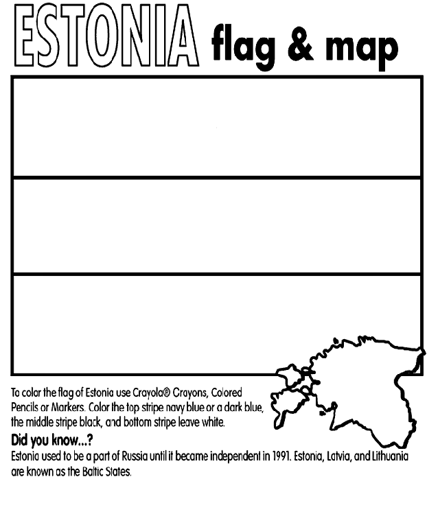 Estonia Coloring Page | crayola.com