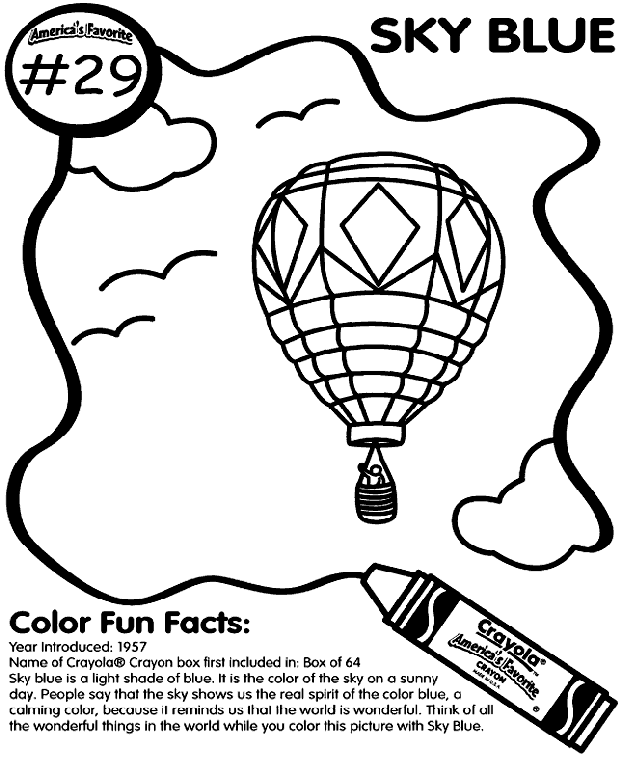 Blues Coloring Pages No29 Sky Blue Coloring Page crayolacom