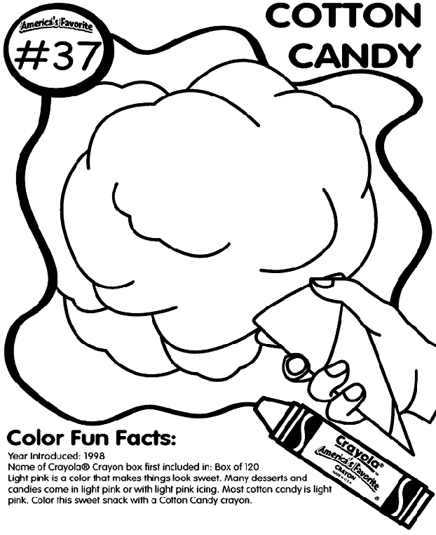 Cotton Candy Coloring Page No37 Cotton Candy Coloring Page crayolacom