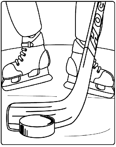 Hockey Coloring Page | crayola.com