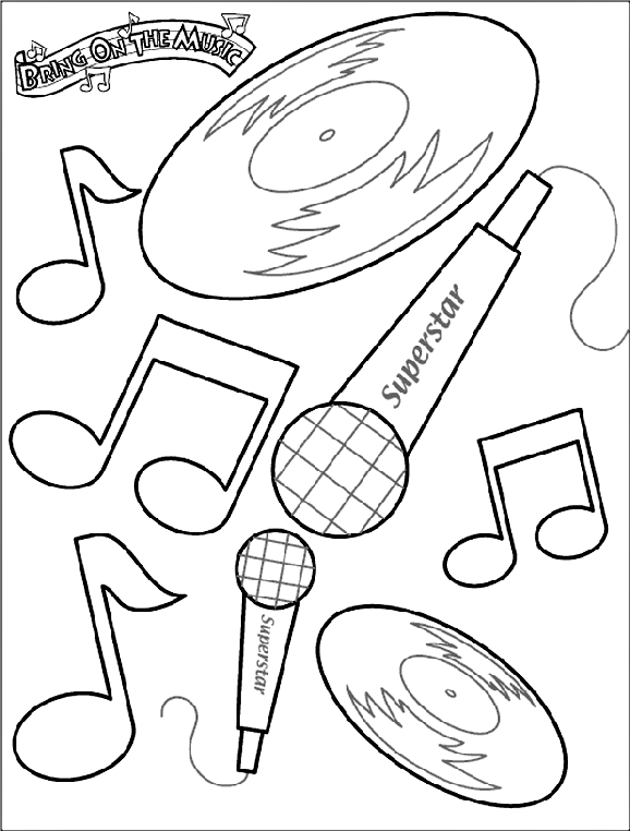 Bring on the Music! Coloring Page  crayola.com