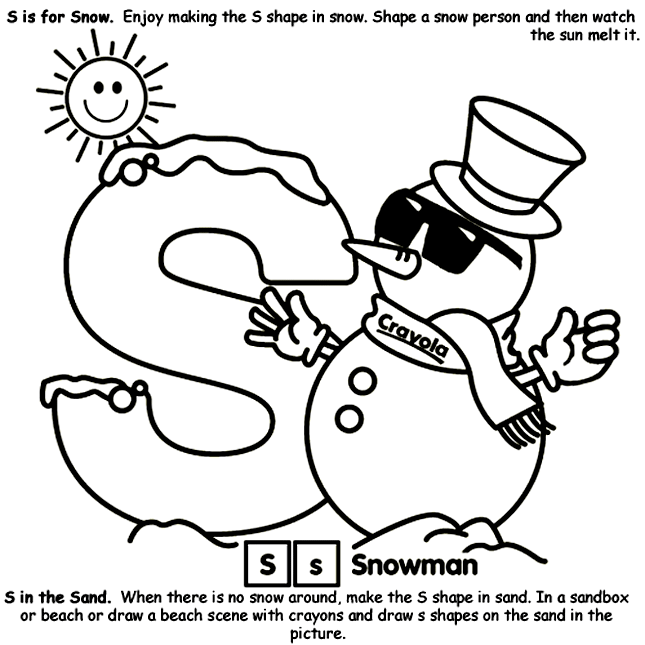 s coloring pages - photo #35