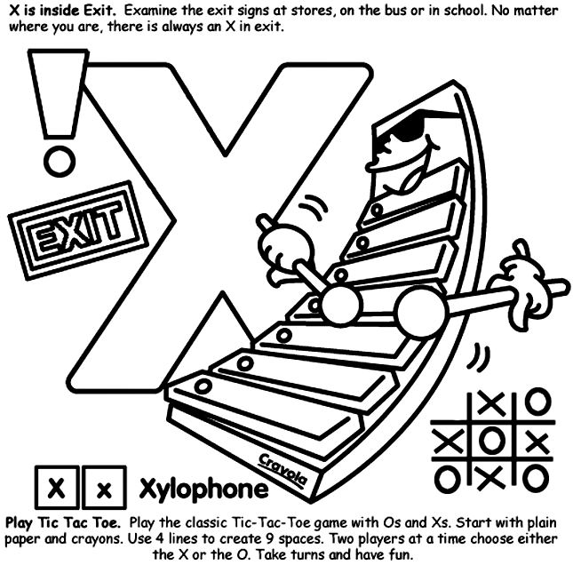 X Coloring Pages Alphabet X Coloring Page crayolacom
