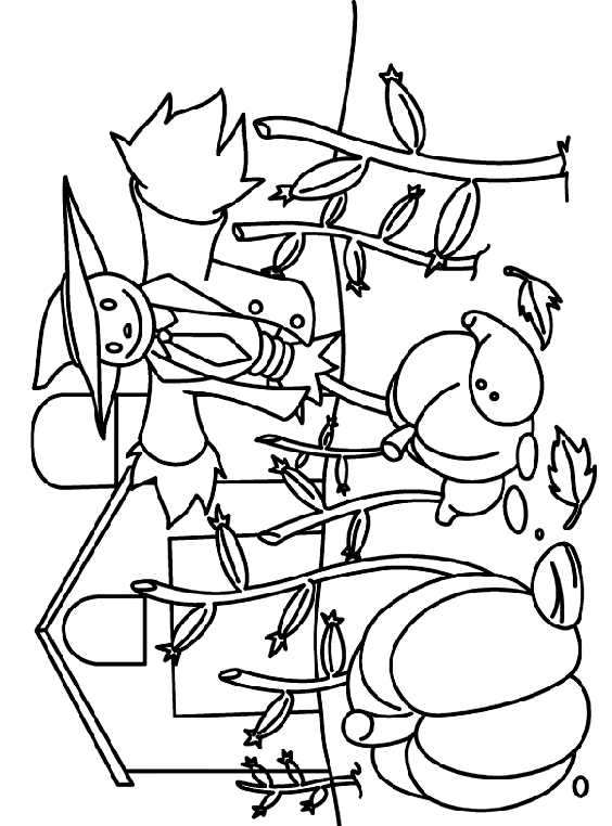 Coloring Pages Scarecrow Scarecrow Watching Coloring Page crayolacom