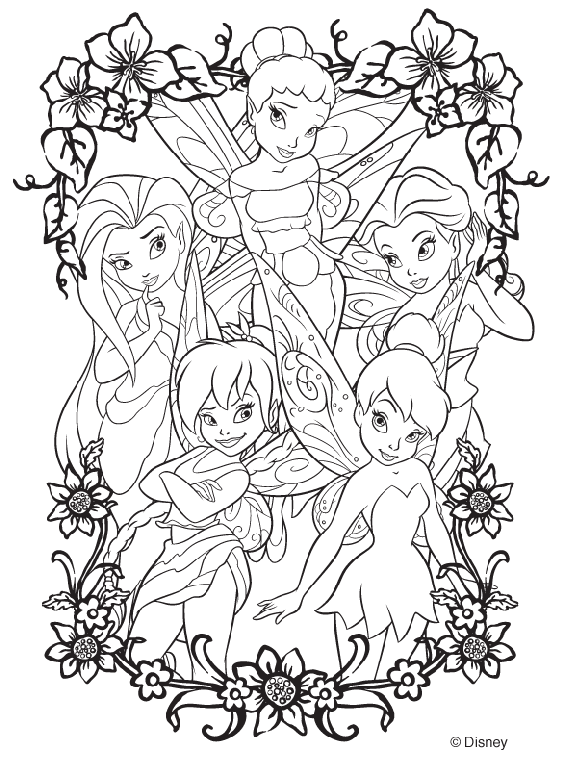 fairies disney coloring pages - photo #6
