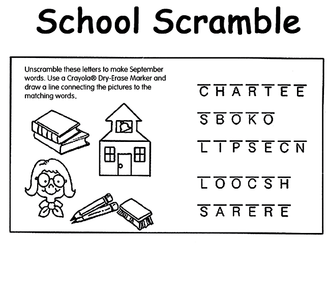 School Free Coloring Pages Crayola Safety