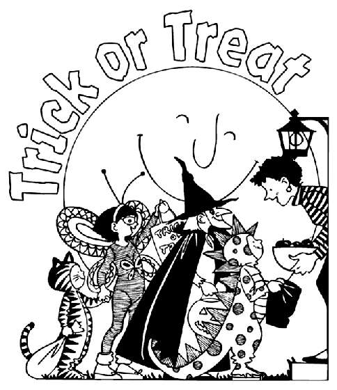 Treat Kids Fun Coloring Page Crayola Free Pages
