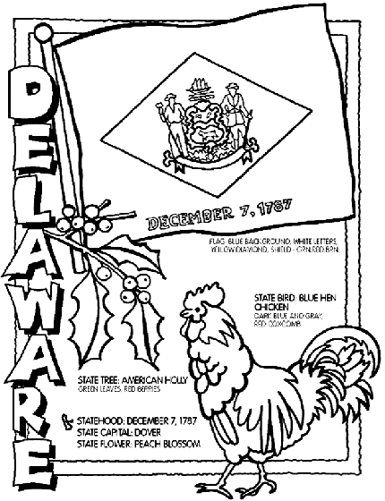 delaware state flower coloring pages - photo #5