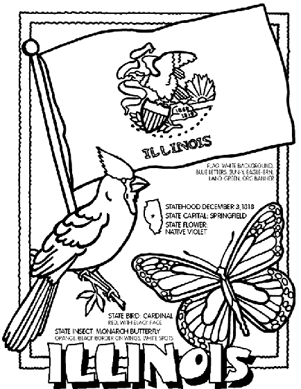 illinois state flower coloring pages - photo #6