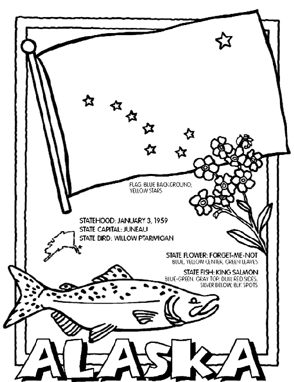 Alaska Coloring Pages Alaska Coloring Page crayolacom
