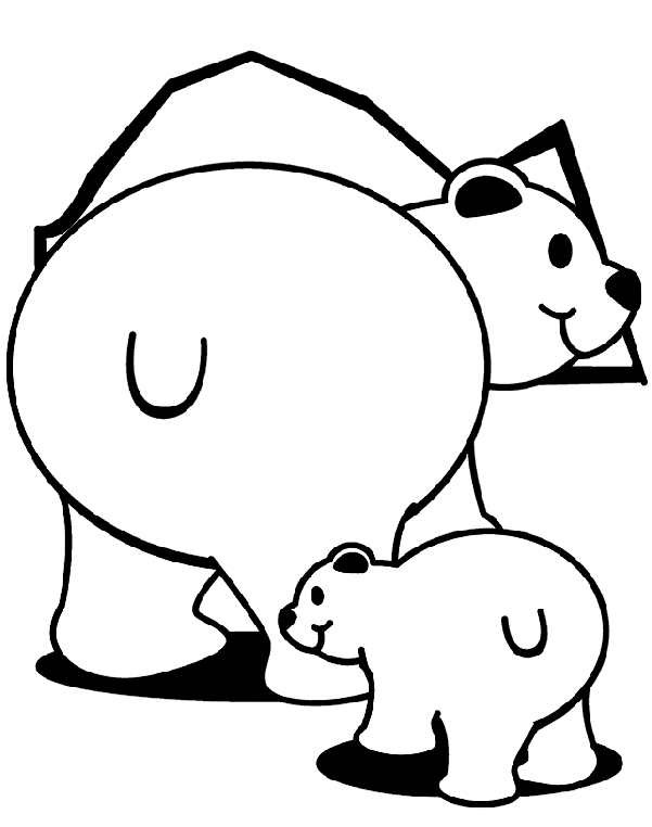 Polar Bear To Color Polar Bears Coloring Page crayolacom