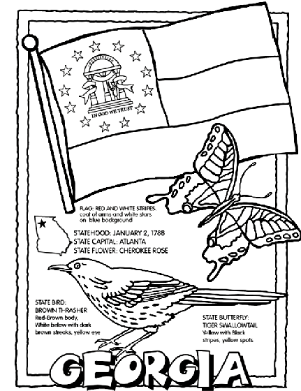ga coloring pages - photo #2