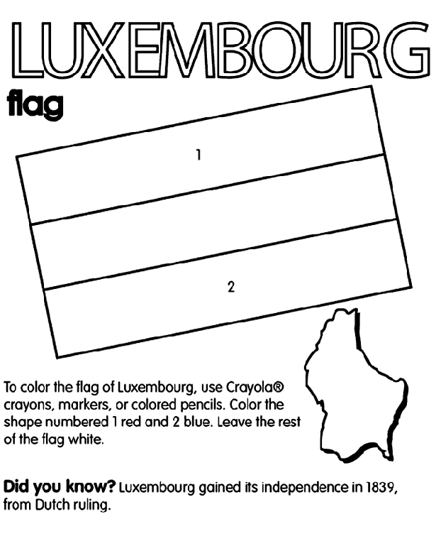 Luxembourg Coloring Page | crayola.com