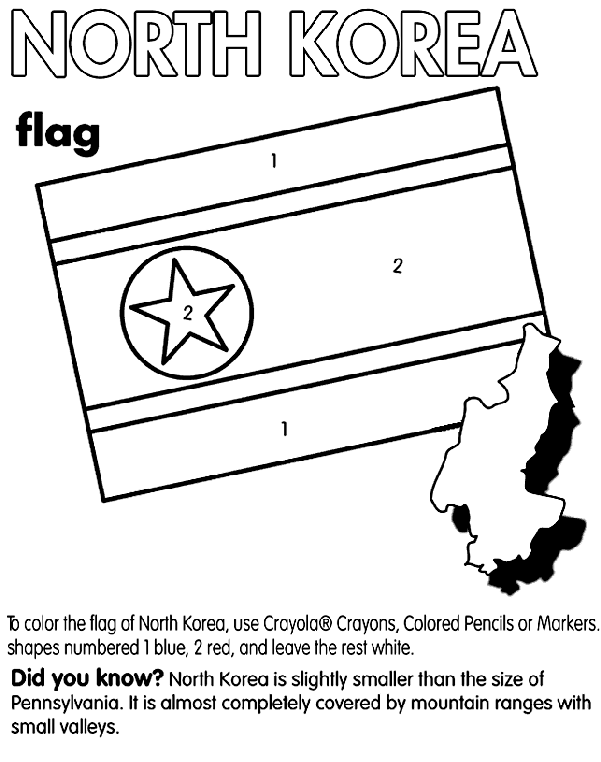 North Korea Coloring Page | crayola.com