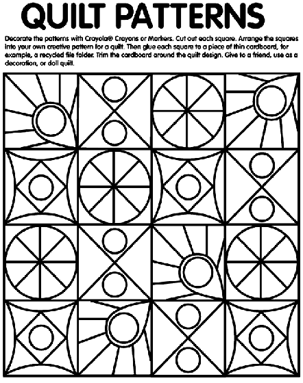 quilting coloring pages - photo #14