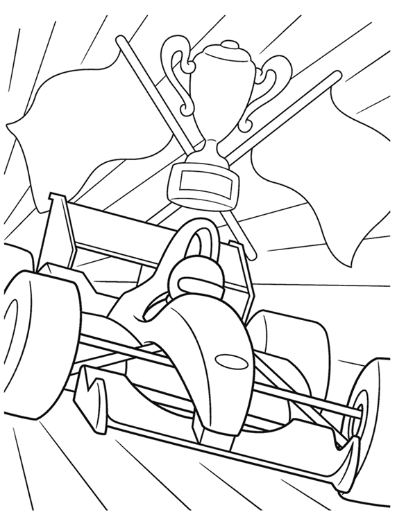 Coloring Pages 1 Formula 1 Racecar Coloring Page crayolacom