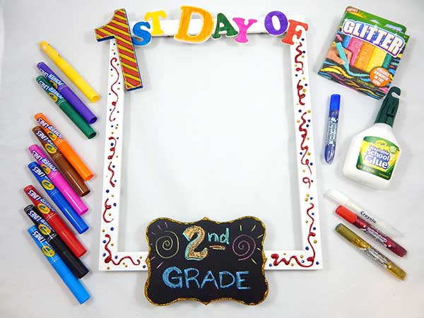 First Day of School Photo Frame Craft | crayola.com