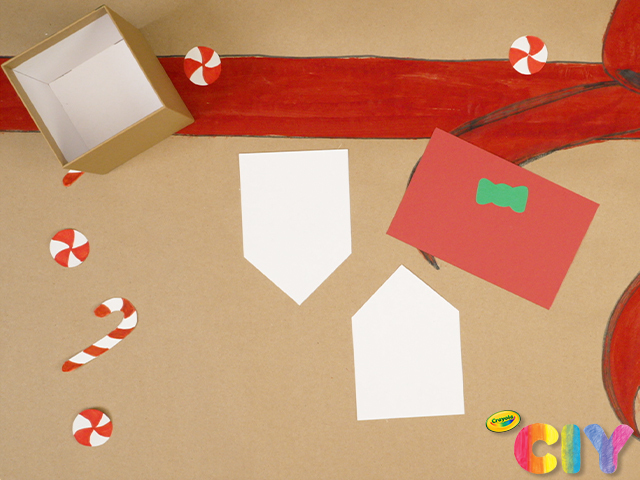 Cardstock Holiday Gift Box Step 1