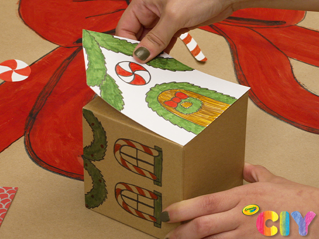 Cardstock Holiday Gift Box Step 5