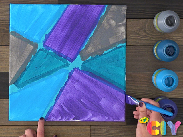 Color Block Painting, DIY Canvas Art, Crafts