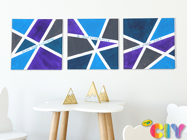 Color Block Painting, DIY Canvas Art, Crafts