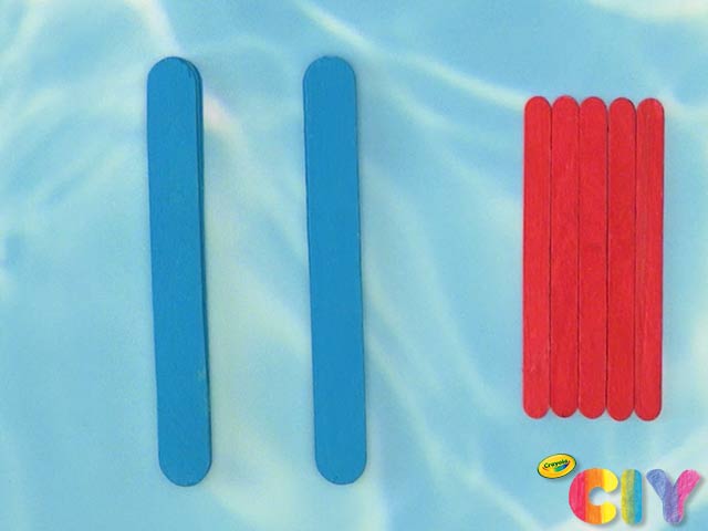  Colored Popsicle Sticks for Crafts, Large Colored