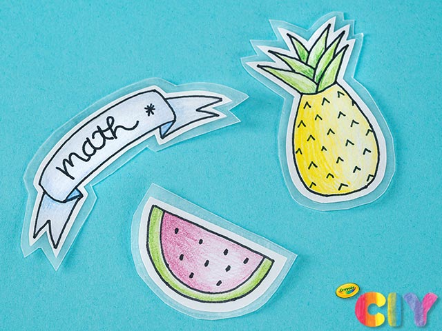 How to Make Your Own Stickers/ DIY paper Sticker notebook/Stickers