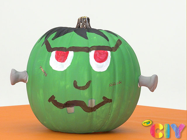 Frankenstein Pumpkin Painting Frankenstein Pumpkin Painting