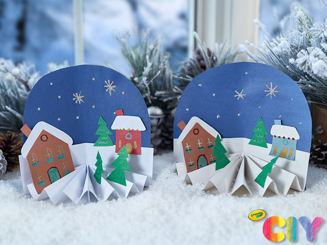 Make Your Own Paper Winter Village, Crafts